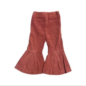 Bailey’s Blossoms faux suede bell bottoms